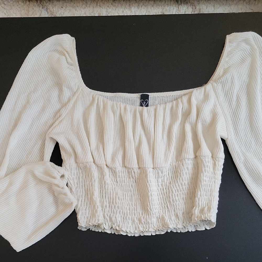 Windsor Cream Smocked Blouse